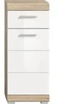 Xonox.Home Lambada Standschrank 74x141 cm - Silber