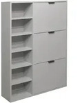 M&auml;usbacher Bonnie Schuhschrank 95x126x25 cm - Anthrazit matt