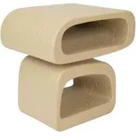 Zuiver Eddy Beistelltisch Harz/Resin Beige 43x35 cm
