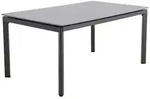 MWH Alutapo Fairstone Gartentisch Aluminium/Sinterstein 160x95 cm Iron Grey/Armani