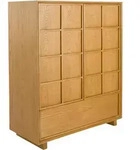 Zuiver Raster Cabinet Kautschukholz/Eschenfurnier Natur 100x120 cm - Braun