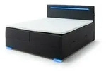 Meise M&ouml;bel Las Vegas II Boxspringbett Kunststofffu&szlig; mit LED/Kunstleder