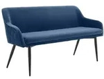 SalesFever Sitzbank 160 cm Samt - Schwarz