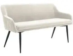 SalesFever Sitzbank 160 cm Samt - Schwarz
