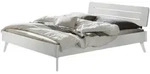 Hasena Lounge Rubiera Bettgestell Massivholz - Weiss deckend