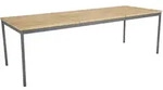 Brafab Nox Gartenesstisch Aluminium/Teak 240x90x73 cm