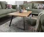 Faktorei Charlie Couchtisch Wildeiche/Metall 110x60x40 cm - Schwarz