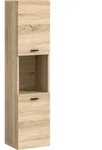 Xonox.Home Boston/Tampa Badschrank Eiche Sonoma - Schwarz