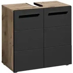 Bega BBK Vista Waschbeckenunterschrank Holzwerkstoff Schwarz matt - Schwarz