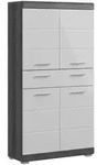 Xonox.Home Scout Badmidischrank 160x191 cm - Silber