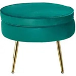 SalesFever Sitzpouf rund aus Samt