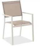 Niehoff Borgo Pro Armlehnstuhl Aluminium/Ivory - Ivory