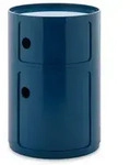 Kartell COMPONIBILI NEW BIG 2 elementi Rollcontainer - Blu