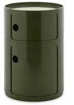 Kartell COMPONIBILI NEW BIG 2 elementi Rollcontainer - Verde