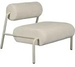 Zuiver Lekima Lounge Chair Eisen/Polyester Beige - Beige