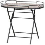 Siena Garden Prato Serviertisch 41x67,5x60 cm Stahl/Schwarz