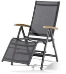 Sieger Cadiz Relaxliege Aluminium/Textilene - Eisengrau