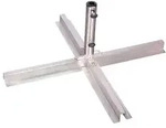 Doppler Plattenst&auml;nder Edelstahl - Silber