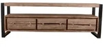 SIT M&ouml;bel NATURAL EDGE Lowboard Metall/Akazie - Schwarz