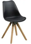 2er Set Actona Dima Esszimmerstuhl Rubberwood/Leder look - Rubberwood