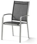 Sieger Meran Stapelsessel Aluminium/Textilene - Champagner