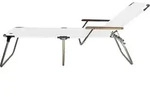 Jan Kurtz Amigo 40+ Dreibeinliege mit Armlehnen Aluminium/Esche/Kunstoffgewebe -