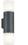 Trio Hoosic Wandleuchte Druckguss Aluminium/Kunststoff Anthrazit/Wei&szlig;