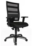 Topstar X-Pander Plus Schreibtischstuhl mit Armlehne schwarz - H&ouml;henverstellbar -