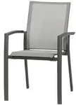 Siena Garden Velia Stapelsessel Aluminium/Ranotex-Gewebe - matt-anthrazit