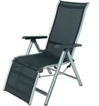MWH Kedline Relaxsessel Aluminium/Textilene silber/grau - Silver