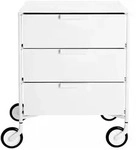 Kartell Mobil Mat Rollcontainer 3 Schubladen - Green painted steel