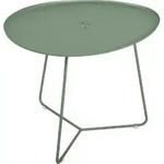 Fermob COCOTTE niedriger Tisch mit abnehmbarer Platte aus Aluminium 55x44,5 cm