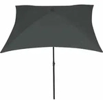 Siena Garden City Mittelstockschirm 180x180 cm Stahl/Anthrazit - Anthrazit