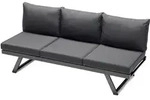 Sieger Auckland Gartenbank / Lounge Liege - Eisengrau