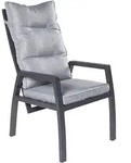 LC Garden Bondino II Positionsstuhl Aluminium/Polyester inkl. Kissen - Anthrazit
