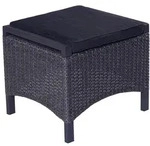LC Garden Keramo Dining Hocker Aluminium/Polyrattan inkl. Kissen - Anthrazit