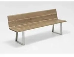 Niehoff Nova Bank Edelstahl/Teak - Silber