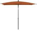 Siena Garden City Mittelstockschirm 210x140 cm Stahl/Anthrazit - Anthrazit