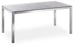 Niehoff Urban Gartentisch/Esstisch Edelstahl/Glaskeramik