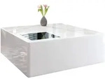 SalesFever Couchtisch 100x100x40 cm wei&szlig;