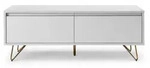Salesfever Lowboard mit Schublade und Klappfach - gold
