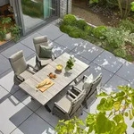 Siena Garden Sincro / Corido Gartenm&ouml;bel-Set 5tlg. Grau inkl. Auflage f&uuml;r 4