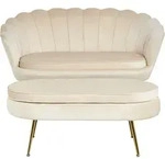 SalesFever Muschelsofa aus Samt