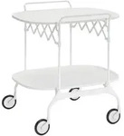 Kartell Gastone Servierwagen mit Rollen 68x62x70 cm - Schwarz Matt