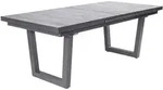 LC Garden Keramo Ausziehtisch Aluminium/Keramik Holzoptik Dunkelgrau