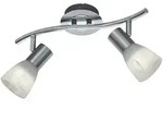 Trio Levisto Strahler Metall/Glas Nickel matt/Alabasterfarbig schwenkbar