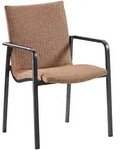 2er Set Best Positano Dining-Sessel Aluminium - Anthrazit