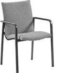 2er Set Best Positano Dining-Sessel Aluminium - Anthrazit