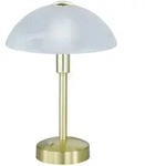 Trio Donna Tischleuchte LED Metall/Glas Alabsterfarbig Dimmbar