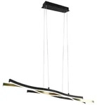 Trio Blaze Pendelleuchte LED Metall Messing matt Dimmbar